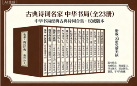 古典诗词名家 中华书局【全 23 册】