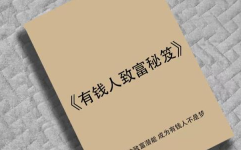 《有钱人致富秘笈》：揭示财富圈层的底层逻辑与暴利赚钱模式