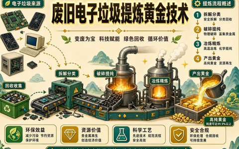 废旧电子垃圾提炼黄金技术，含金量分析与提炼全流程