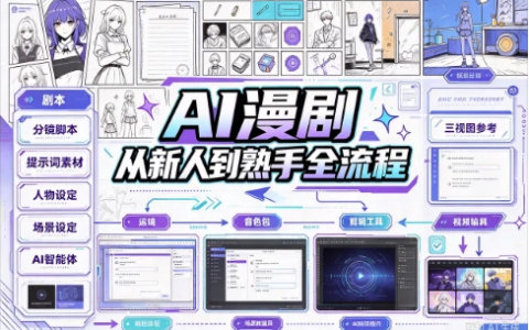AI漫剧从新人到熟手全流程