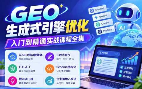 GEO生成式引擎优化入门到精通实战